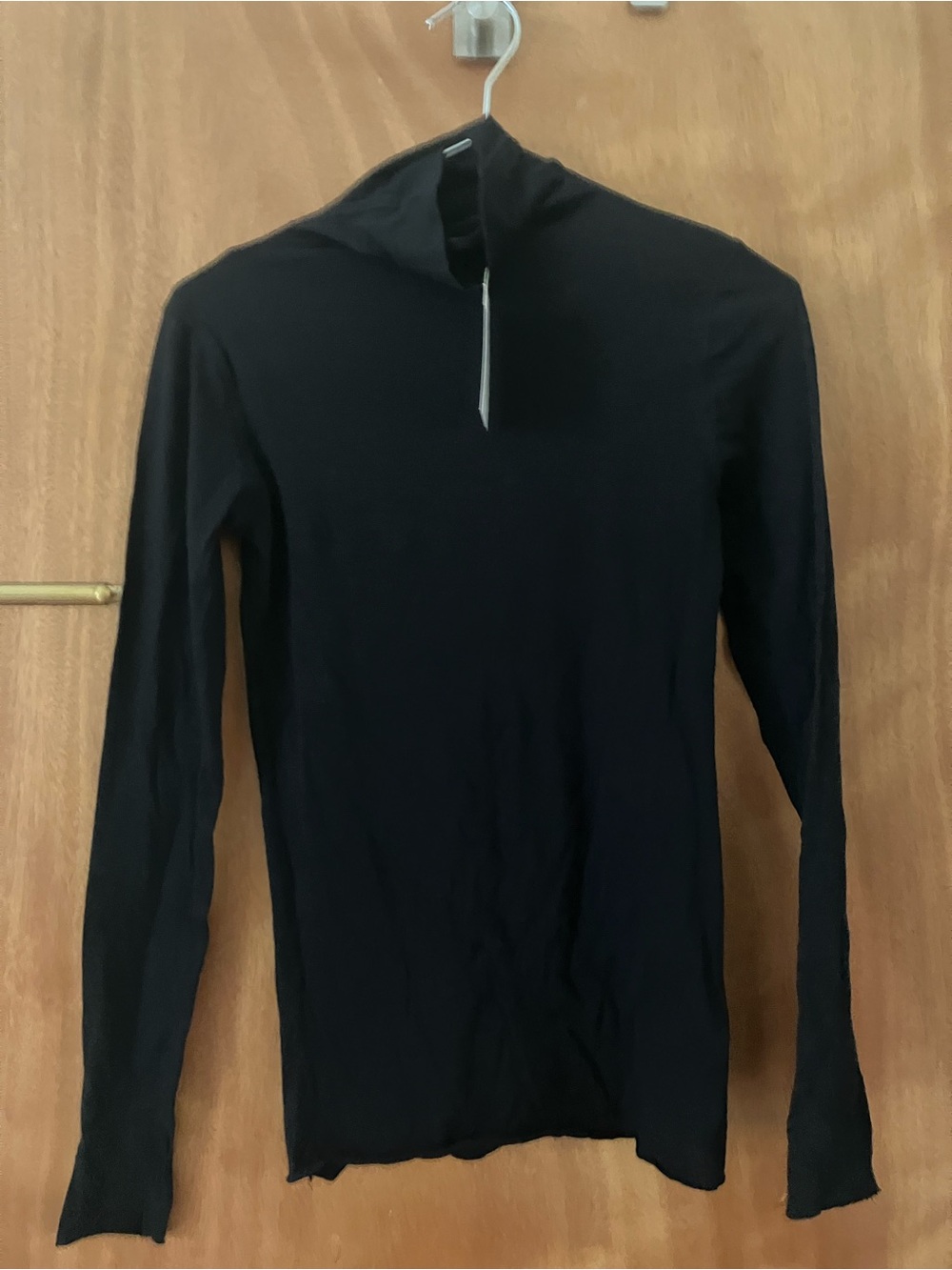 NWT Grey State Apparel Sustainable Black Turtleneck Size 1 XS Cotton
